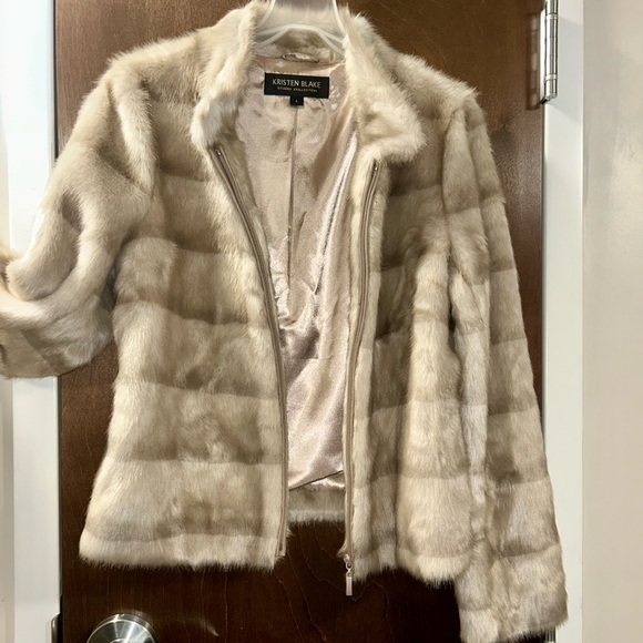 Kristen Blake Jackets & Blazers - Kristen Blake New Women's Tan Teddy Jacket Fur